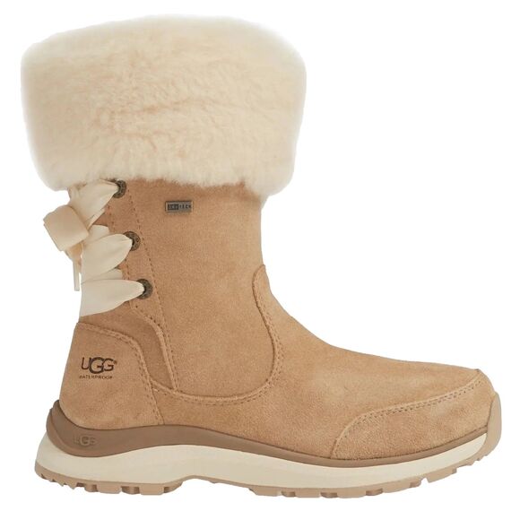 UGG Pure ingalls Sand Beige Womens Sz 8 Waterproof Leather Lace Snow Boots New - Picture 4 of 16